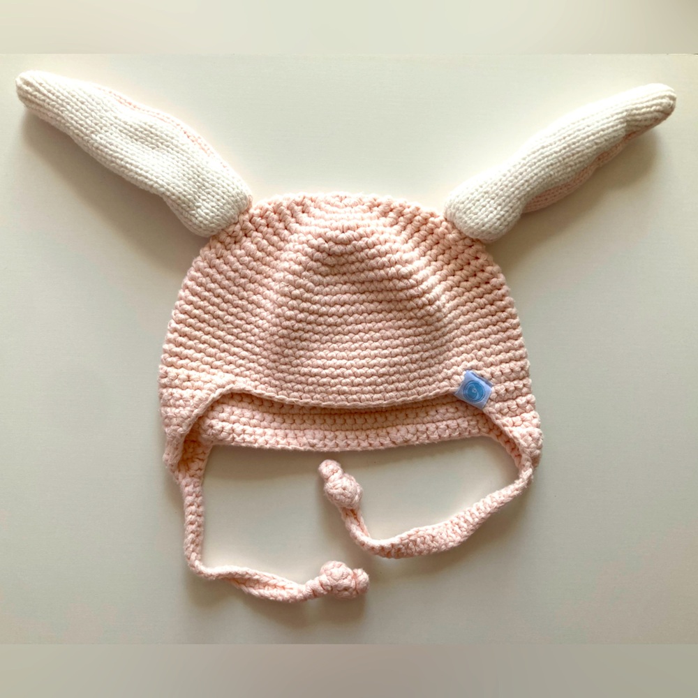 Beba Bean 3-6M knit bunny ears hat